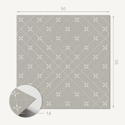 Quadratische wandpaneel selbstklebend Stilvolles geometrisches Rautenmotiv