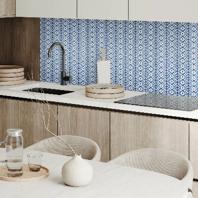 Quadratische wandpaneel Florales und geometrisches Design