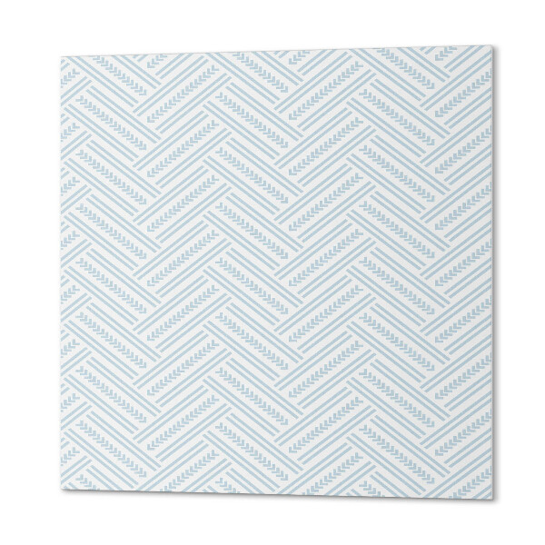 Quadratische wandpaneel selbstklebend Geometrische Zickzacklinien mit linearem Muster