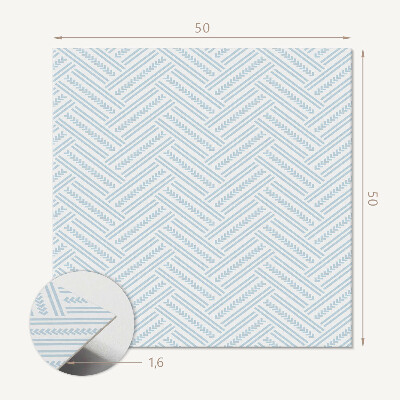 Quadratische wandpaneel selbstklebend Geometrische Zickzacklinien mit linearem Muster