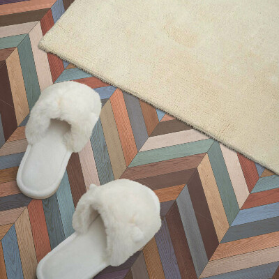 Quadratische wandpaneel Von Holz inspiriertes Fischgrätenmuster