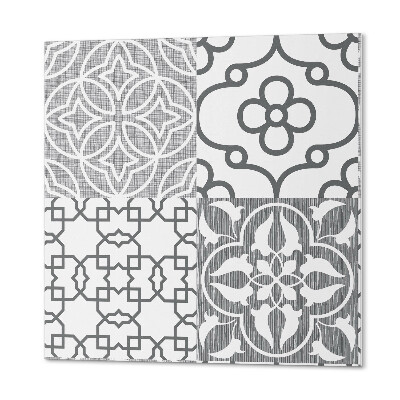 Quadratische wandpaneel selbstklebend Anordnung geometrischer Muster