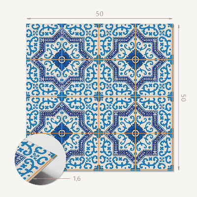 Quadratische wandpaneel Ornamentfliesen im klassischen Stil