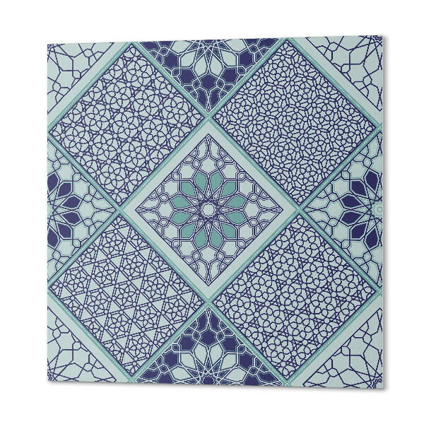 Quadratische wandpaneel selbstklebend Stilvolle Mosaike mit geometrischen Motiven