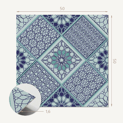 Quadratische wandpaneel selbstklebend Stilvolle Mosaike mit geometrischen Motiven