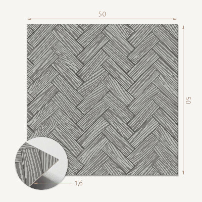 Quadratische wandpaneel Holzgeflecht