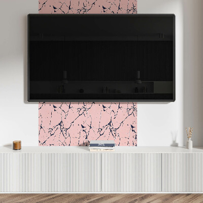 Quadratische wandpaneel selbstklebend Modernes Marmormotiv in künstlerischer Umsetzung