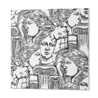 Quadratische wandpaneel Von klassischen Skulpturen inspirierte Grafiken