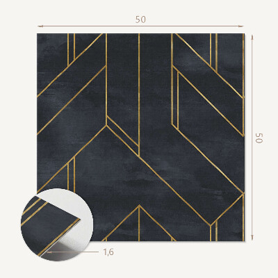 Quadratische wandpaneel Linien in der abstrakten Geometrie