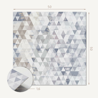 Quadratische wandpaneel selbstklebend Geometrischer Stil mit Dreiecken