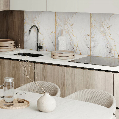 Quadratische wandpaneel selbstklebend Marmormotiv mit dezenter Maserung