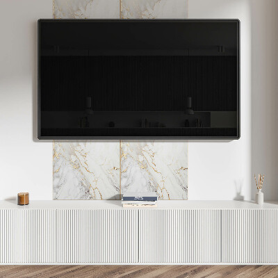 Quadratische wandpaneel selbstklebend Marmormotiv mit dezenter Maserung