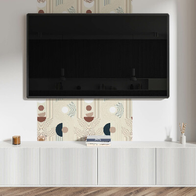 Quadratische wandpaneel Linien und Formen im abstrakten Stil