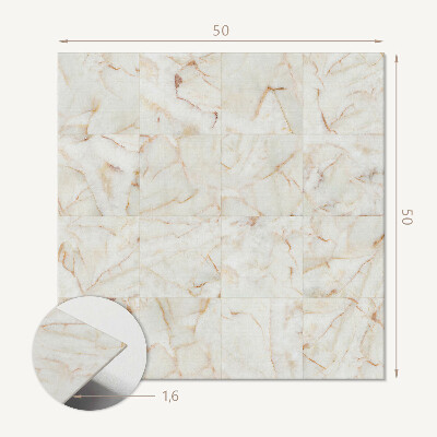 Quadratische wandpaneel selbstklebend Elegantes Marmormuster