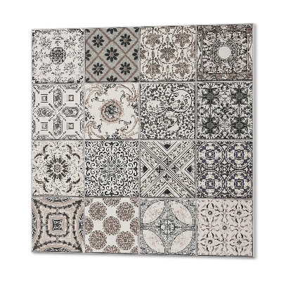 Quadratische wandpaneel Stilvolle Designs aus der Vintage-Ära