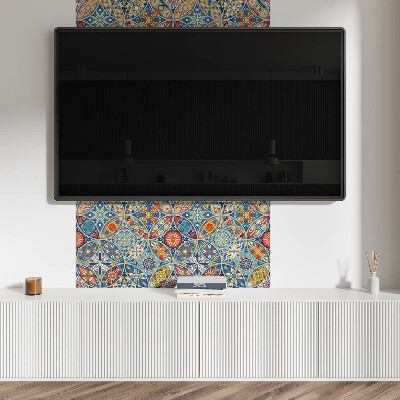Quadratische wandpaneel selbstklebend Mosaikgeometrie in Symmetrie