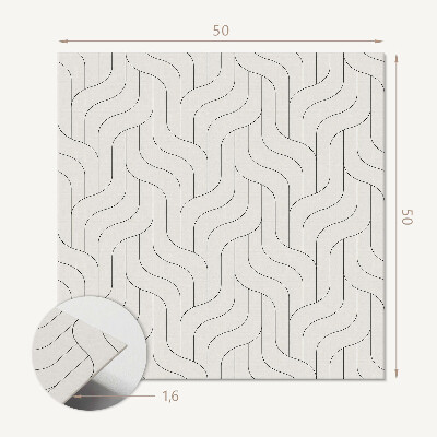 Quadratische wandpaneel Geometrisches Muster