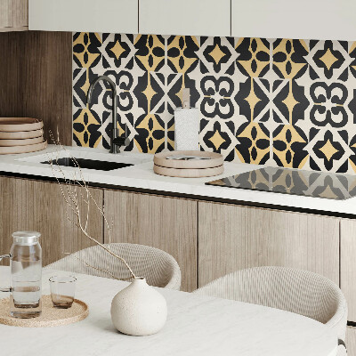 Quadratische wandpaneel Geometrische Formen mit Motiven
