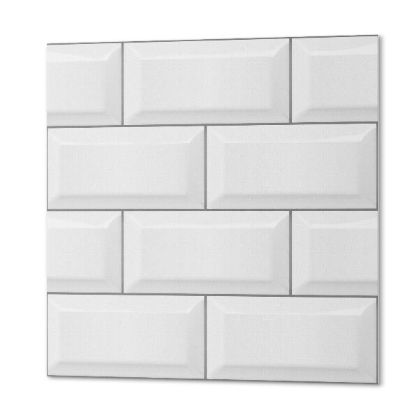 Quadratische wandpaneel Ziegelmotiv im minimalistischen Design