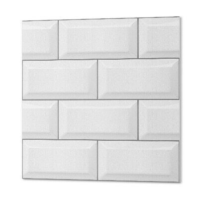 Quadratische wandpaneel Ziegelmotiv im minimalistischen Design