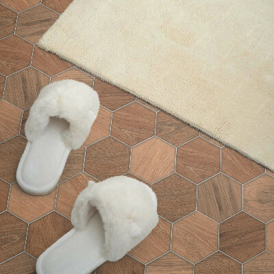 Quadratische wandpaneel Geometrie sechseckiger Kacheln
