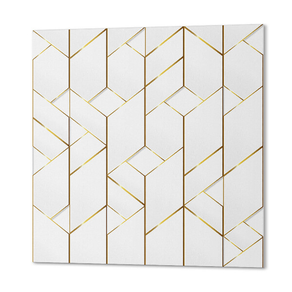 Quadratische wandpaneel selbstklebend Abstraktes Linienmuster im geometrischen Stil