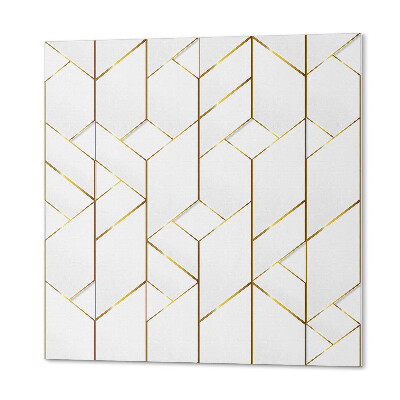 Quadratische wandpaneel selbstklebend Abstraktes Linienmuster im geometrischen Stil