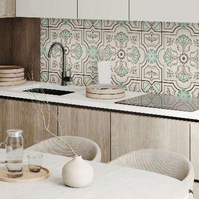 Quadratische wandpaneel selbstklebend Grafisches Motiv mit geometrischen Elementen