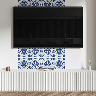 Quadratische wandpaneel Blumendruck