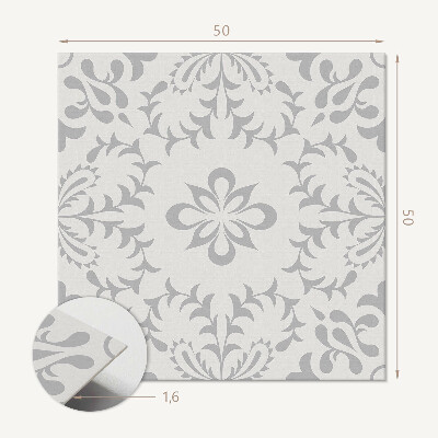 Quadratische wandpaneel selbstklebend Florales Design mit ausdrucksstarken Details