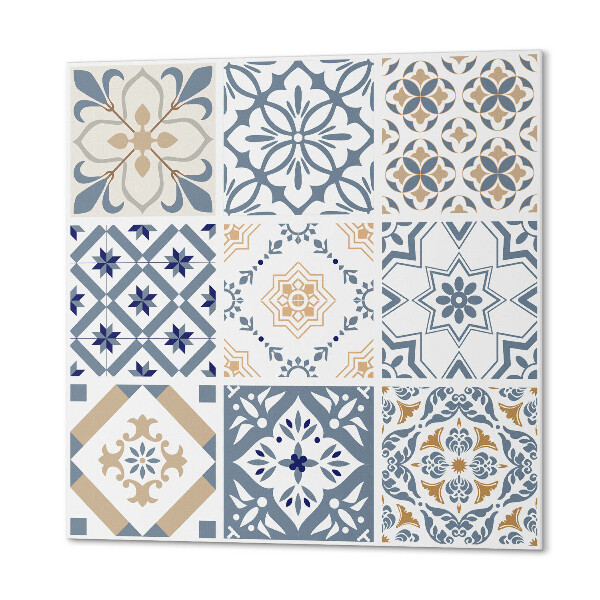 Quadratische wandpaneel Stilvolle Mosaikfliesen im Gittermuster