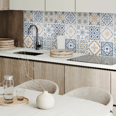 Quadratische wandpaneel Stilvolle Mosaikfliesen im Gittermuster