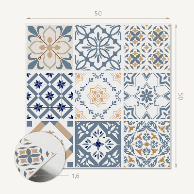 Quadratische wandpaneel Stilvolle Mosaikfliesen im Gittermuster
