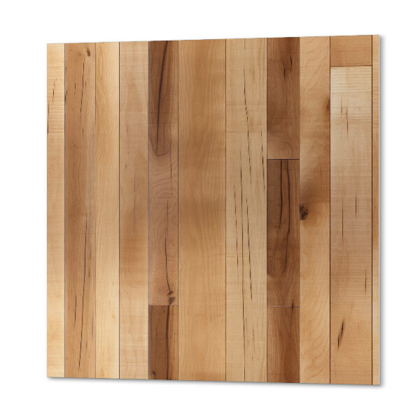 Quadratische wandpaneel selbstklebend Holz im natürlichen Stil