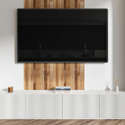 Quadratische wandpaneel selbstklebend Holz im natürlichen Stil