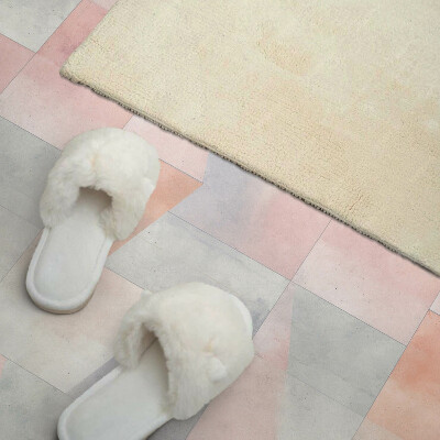 Quadratische wandpaneel selbstklebend Pastellfarbene geometrische Formen