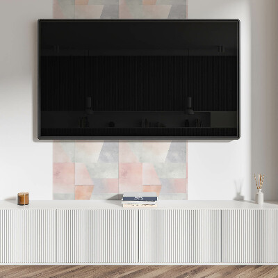 Quadratische wandpaneel selbstklebend Pastellfarbene geometrische Formen