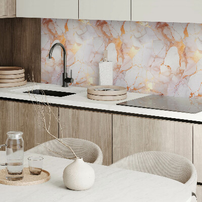 Quadratische wandpaneel selbstklebend Elegantes Marmormuster mit Adern
