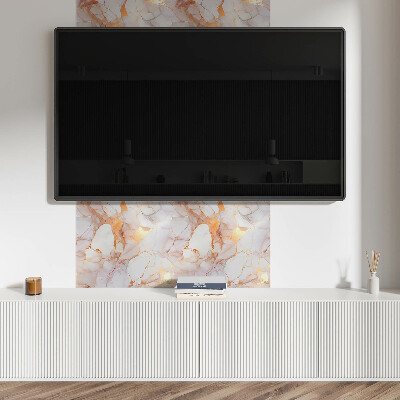 Quadratische wandpaneel selbstklebend Elegantes Marmormuster mit Adern