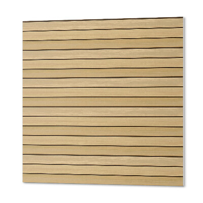 Quadratische wandpaneel selbstklebend Paralleles Holzplankenmuster