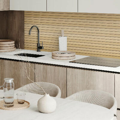 Quadratische wandpaneel selbstklebend Paralleles Holzplankenmuster