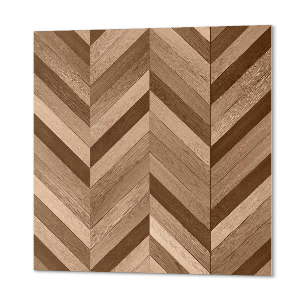 Quadratische wandpaneel Fischgrätmuster aus Holz im klassischen Stil