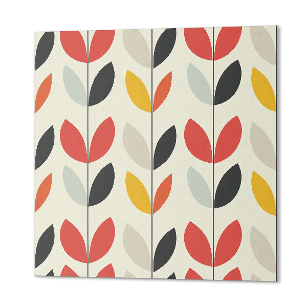 Quadratische wandpaneel selbstklebend Blattdesign