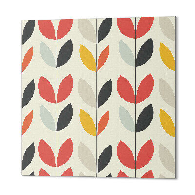 Quadratische wandpaneel selbstklebend Blattdesign