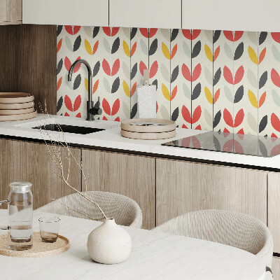 Quadratische wandpaneel selbstklebend Blattdesign