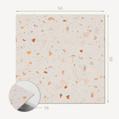 Quadratische wandpaneel Stilvolles Terrazzo-Design