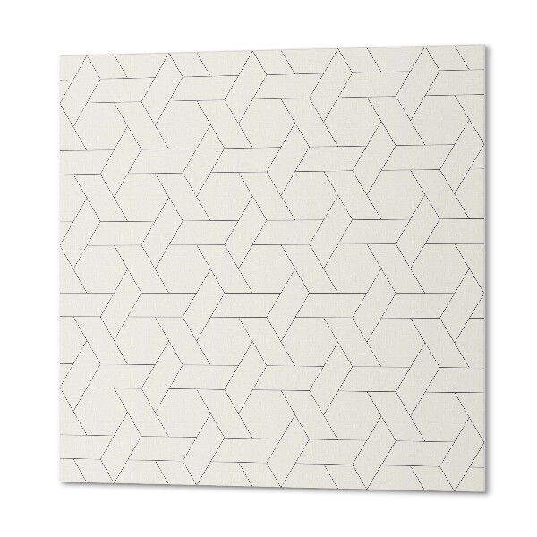Quadratische wandpaneel selbstklebend Geometrie im hexagonalen Stil