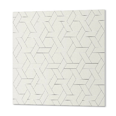 Quadratische wandpaneel selbstklebend Geometrie im hexagonalen Stil