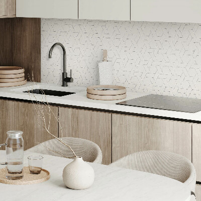 Quadratische wandpaneel selbstklebend Geometrie im hexagonalen Stil