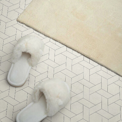 Quadratische wandpaneel selbstklebend Geometrie im hexagonalen Stil